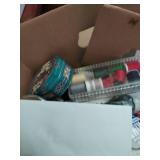 Collection of Office Supplies and Sewing Items