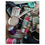 Collection of Office Supplies and Sewing Items