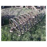 Large Lot of (10) Steel Wheels from a Grain Drill - Each is about 26" Diameter x 1-1/2" Wide