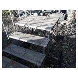 Set of Steel Frame stairs w/ wood steps