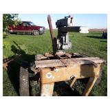 Delta Rockwell Radial Arm Saw Mounted on Axle w/ hitch - Model 5541