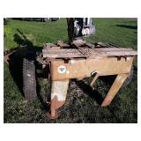 Delta Rockwell Radial Arm Saw Mounted on Axle w/ hitch - Model 5541