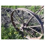 (2) Sets of Steel Wheels on Axles