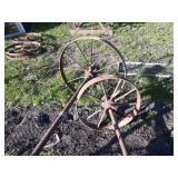 (2) Sets of Steel Wheels on Axles