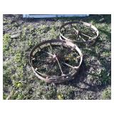 Antique Pair of Corn Planter Wheels