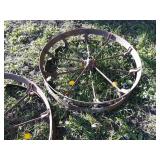 Antique Pair of Corn Planter Wheels