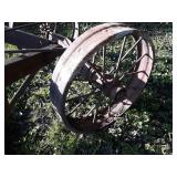 Large Steel Wheels on Heavy Duty Frame