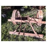 Large Steel Wheels on Heavy Duty Frame