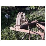 Large Steel Wheels on Heavy Duty Frame