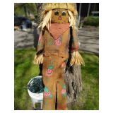 Scarecrow and Christmas Lights