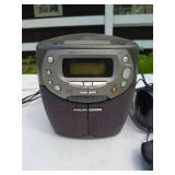 CD Alarm Clock, Wireless Headphones, and CDs