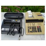 Paper Shredder, Telling Machine, and Battery Charger