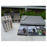 Phillips DVD/VCR, Tapes and DVDs