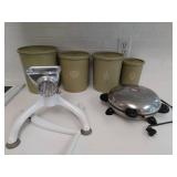 Vintage Tupperware Waffle Maker And More