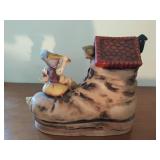 Lefton There Was An Old Woman Who Lived In A Shoe Figurine
