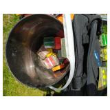 Collection of Tackleboxes and Fishing Supplies
