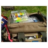 Collection of Tackleboxes and Fishing Supplies