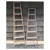 Two Wood Ladders