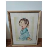 Three Framed Child Prints