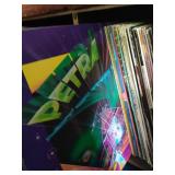 Collection of Records with Record Cabinet
