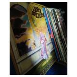 Collection of Records with Record Cabinet