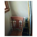 Rocking Chair, Quilt Rack, and Ironing Board