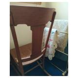 Rocking Chair, Quilt Rack, and Ironing Board