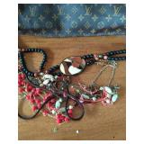 Two Purses with Costume Jewelry