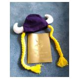 Minnesota Vikings History Book and Hat