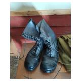 Military Style Boots & Blanket