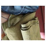 Military Style Boots & Blanket