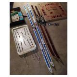 Collection of Vintage Games and Sports Equipment