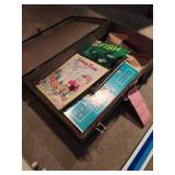 Collection of Vintage Games and Sports Equipment