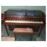 Wurlitzer Spinnet Piano with Bench