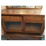 Antique Buffet With Mirror