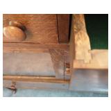 Antique Buffet With Mirror