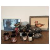 Collection Of Stuffed Loons And Décor