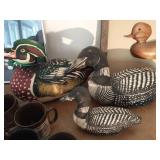 Collection Of Stuffed Loons And Décor