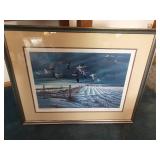 Framed Terry Redlin Winter Snows 1979