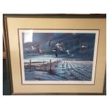 Framed Terry Redlin Winter Snows 1979