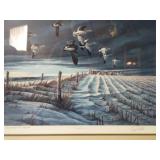 Framed Terry Redlin Winter Snows 1979