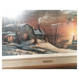 Framed Terry Redlin The Sharing Season