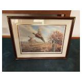 Framed James Neger 1988 Bird Artwork