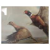Framed James Neger 1988 Bird Artwork