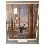 Framed David A. Maass Misty Morning Revisited Wood Ducks 243/1200