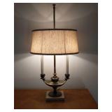 Brass And Marble Or Similar Material Lamp