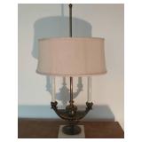 Brass And Marble Or Similar Material Lamp