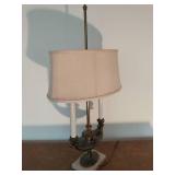 Brass And Marble Or Similar Material Lamp