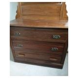 Three Drawer Chest Dresser With Mirror