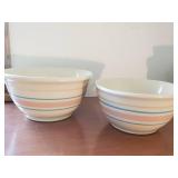 Two Pottery Bowls And A Cookie Jar
